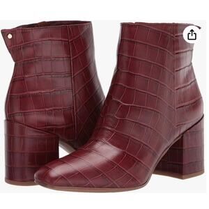 New!  Franco Sarto Women's L-Tina Rust Leather Fashion Ankle Boots Size 7 Medium